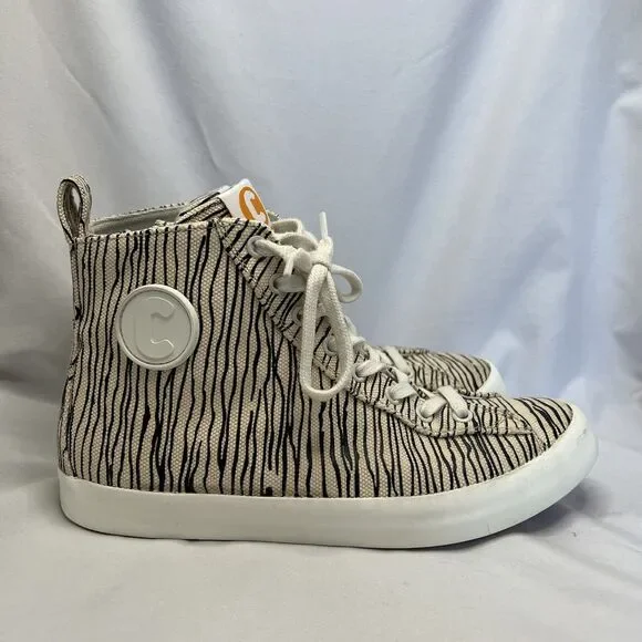 Camper Sneaker Women's Size 9 Zebra Imar Copa Canvas Animal Print Tiger Hi Top - Picture 6 of 15